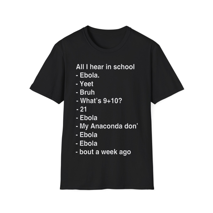 All I Hear In School Shirt