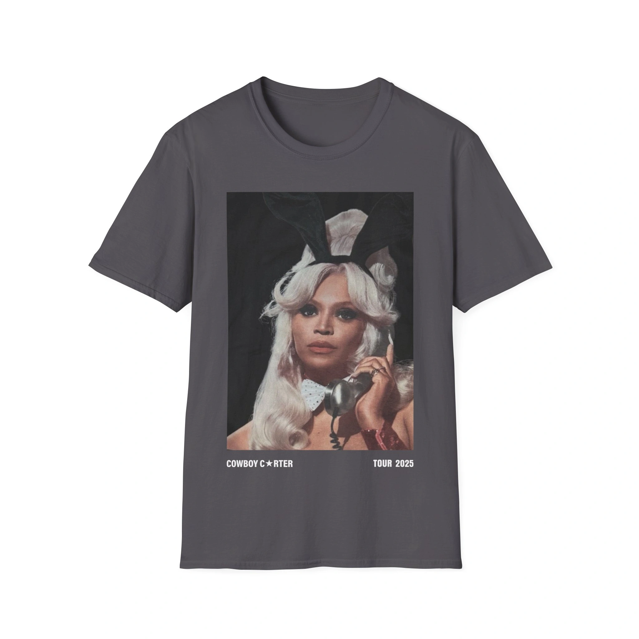 thumbnail image 2 of Beyonce Cowboy Carter Tour 2025 Reprint Tee – Black 2XL, Soft Cotton, Unisex 2 of 6