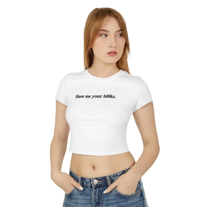 Show Me Your Books Baby Tee
