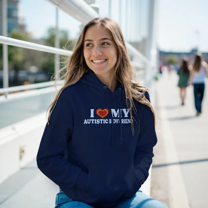 I Love My Autistic Boyfriend Hoodie