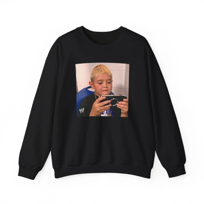 Young Mysterio Playing PSP Sweatshirt